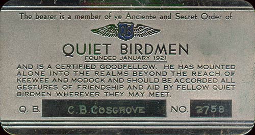 Cosgrove's QB ID